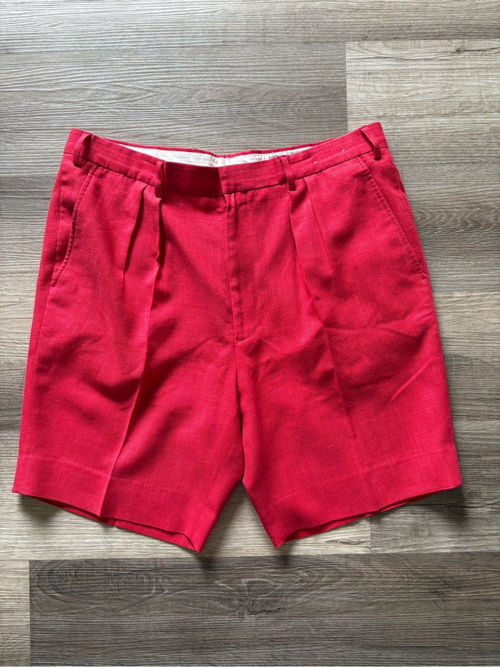 VTG The English Sports Shop Bermuda Islander Linen Pleated Shorts Men's 38